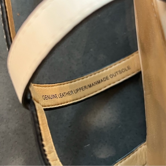 Talbots sz 7 Keri bow white vachetta leather strappy bow sandals - Picture 15 of 15